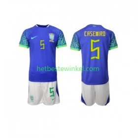 Brazilië Casemiro 5 Voetbalshirts Kind Uit WK 2022(+ Korte broeken)